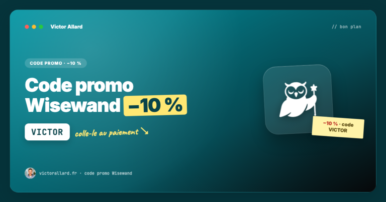 Code promo Wisewand : -10% avec le code VICTOR