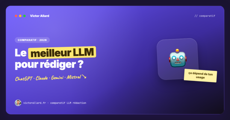 Quel est le meilleur LLM pour la rédaction de contenu en 2026 ? Comparatif ChatGPT, Claude, Gemini, Mistral