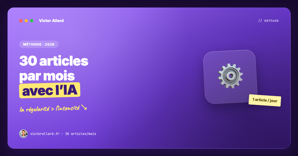 30 articles par mois