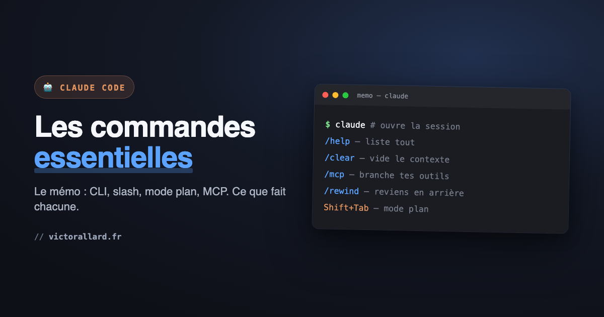 commandes claude code
