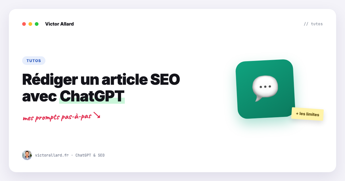 chatgpt rediger article seo