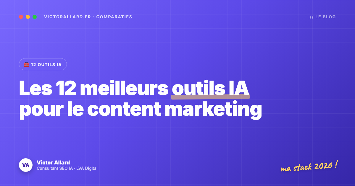 meilleurs outils IA content marketing