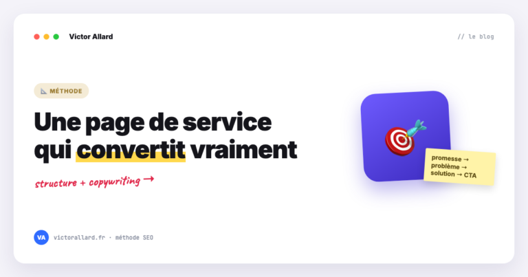 Rédiger une page de service qui convertit vraiment (structure + copywriting)